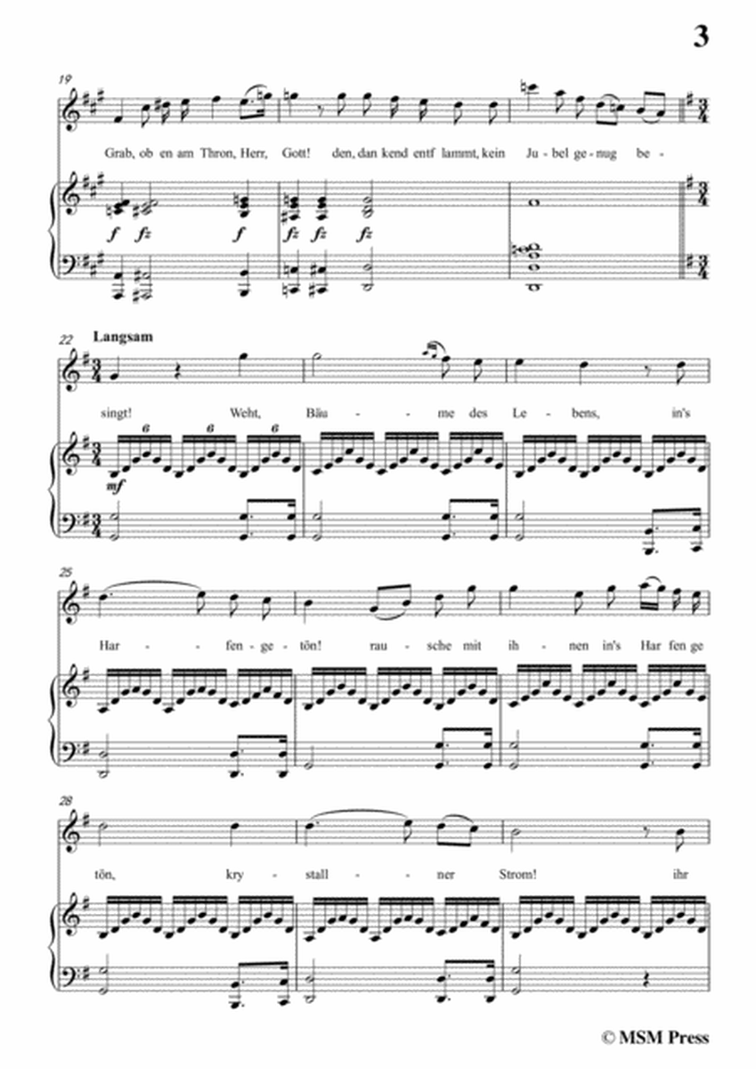 Schubert-Geistliche Lieder,in A Major,for Voice&Piano image number null