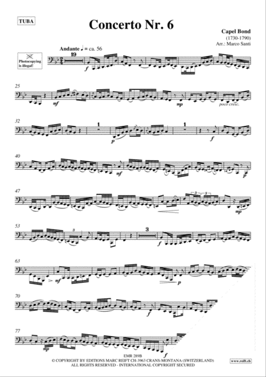 Concerto No. 6 Concerto No. 6 Tuba scores gallery preview page 3