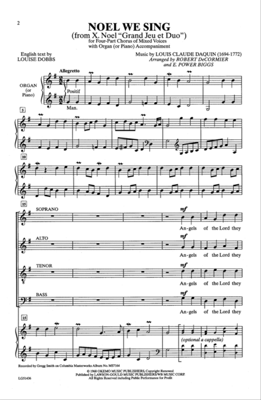 Noel We Sing Noel We Sing 4-Part scores gallery preview page 17