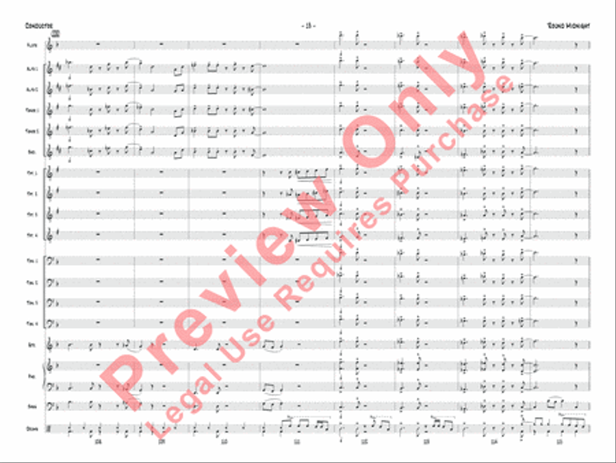'Round Midnight Jazz Ensemble scores gallery preview page 16