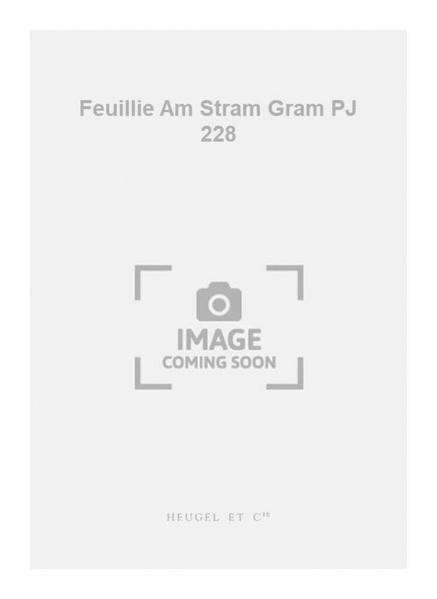 Feuillie Am Stram Gram PJ 228 2-Part scores gallery preview page 1