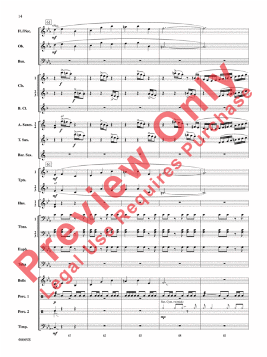 Oracles of the Sirocco Concert Band scores gallery preview page 15