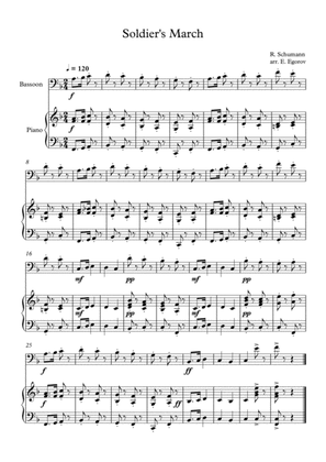 Soldier's March, Robert Schumann, For Bassoon & Piano
