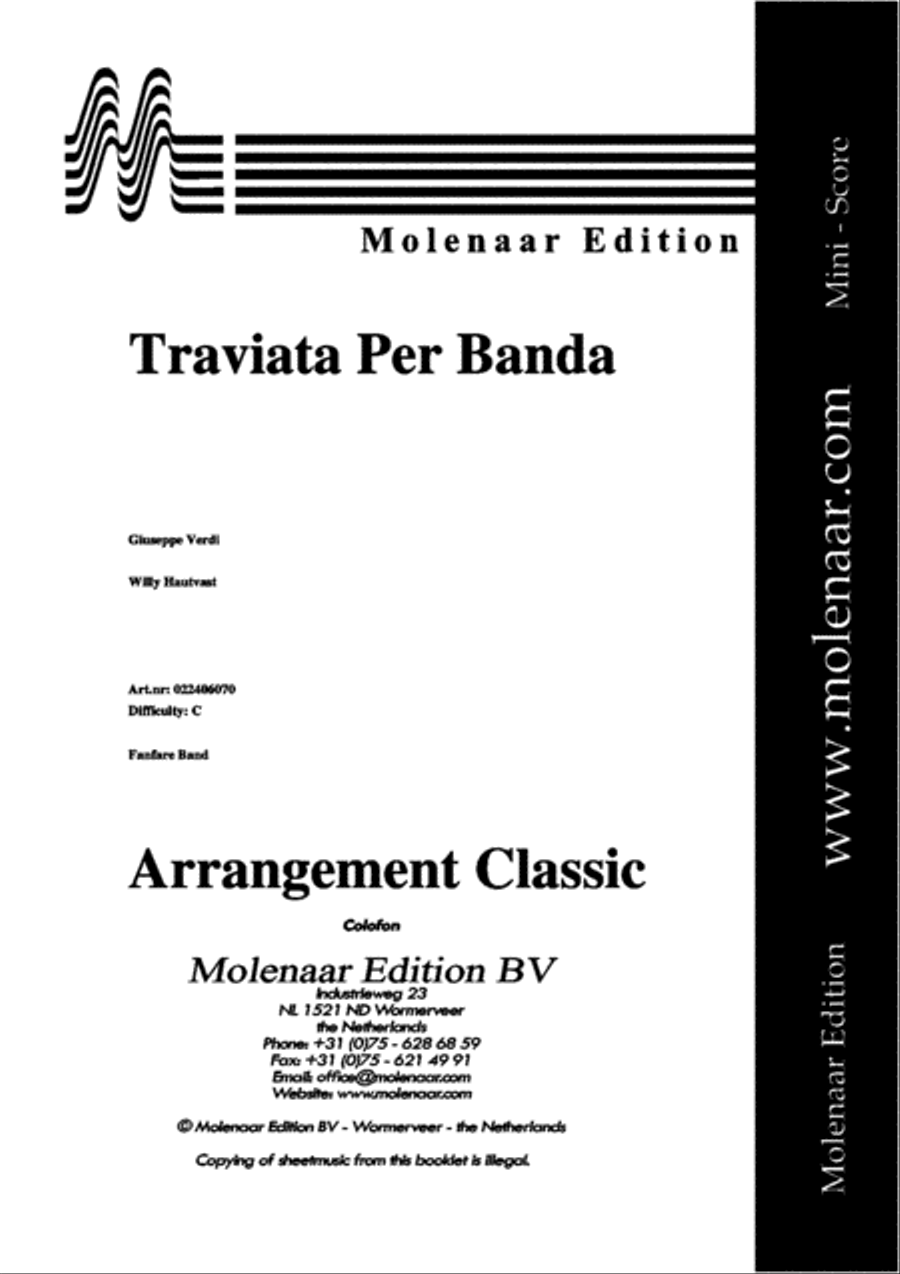 Traviata Per Banda Fanfare Band scores gallery preview page 2