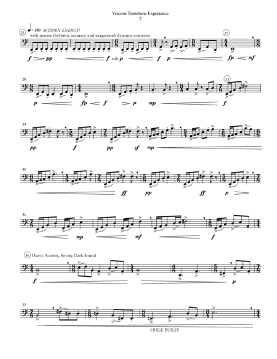 Viscous Trombone Experience Trombone Solo scores gallery preview page 2