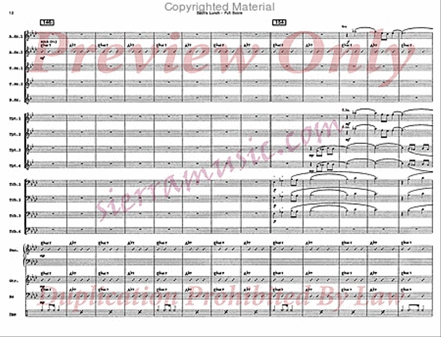 Bach's Lunch Big Band scores gallery preview page 13