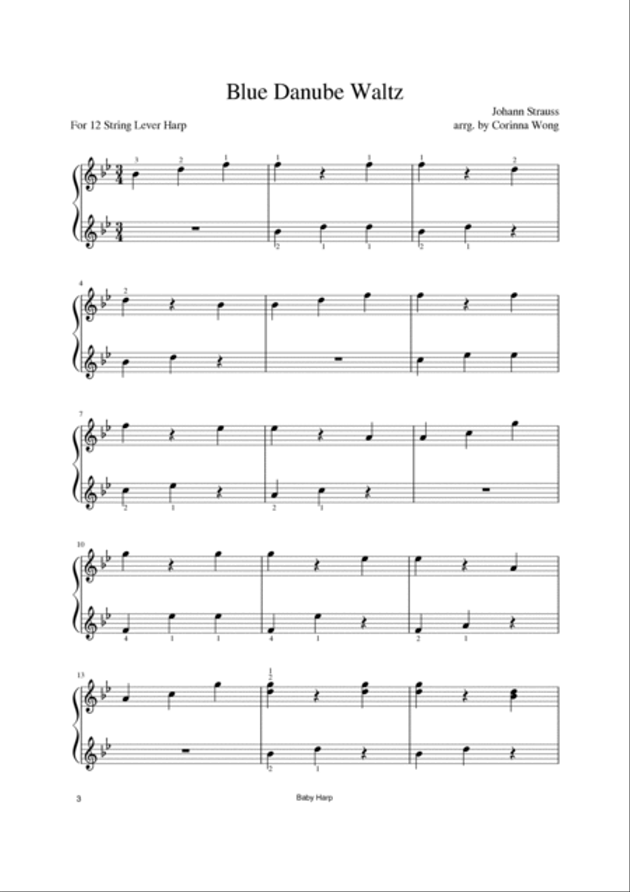10 Solo Pieces for 12 String Harp, Book 2 Harp scores gallery preview page 5