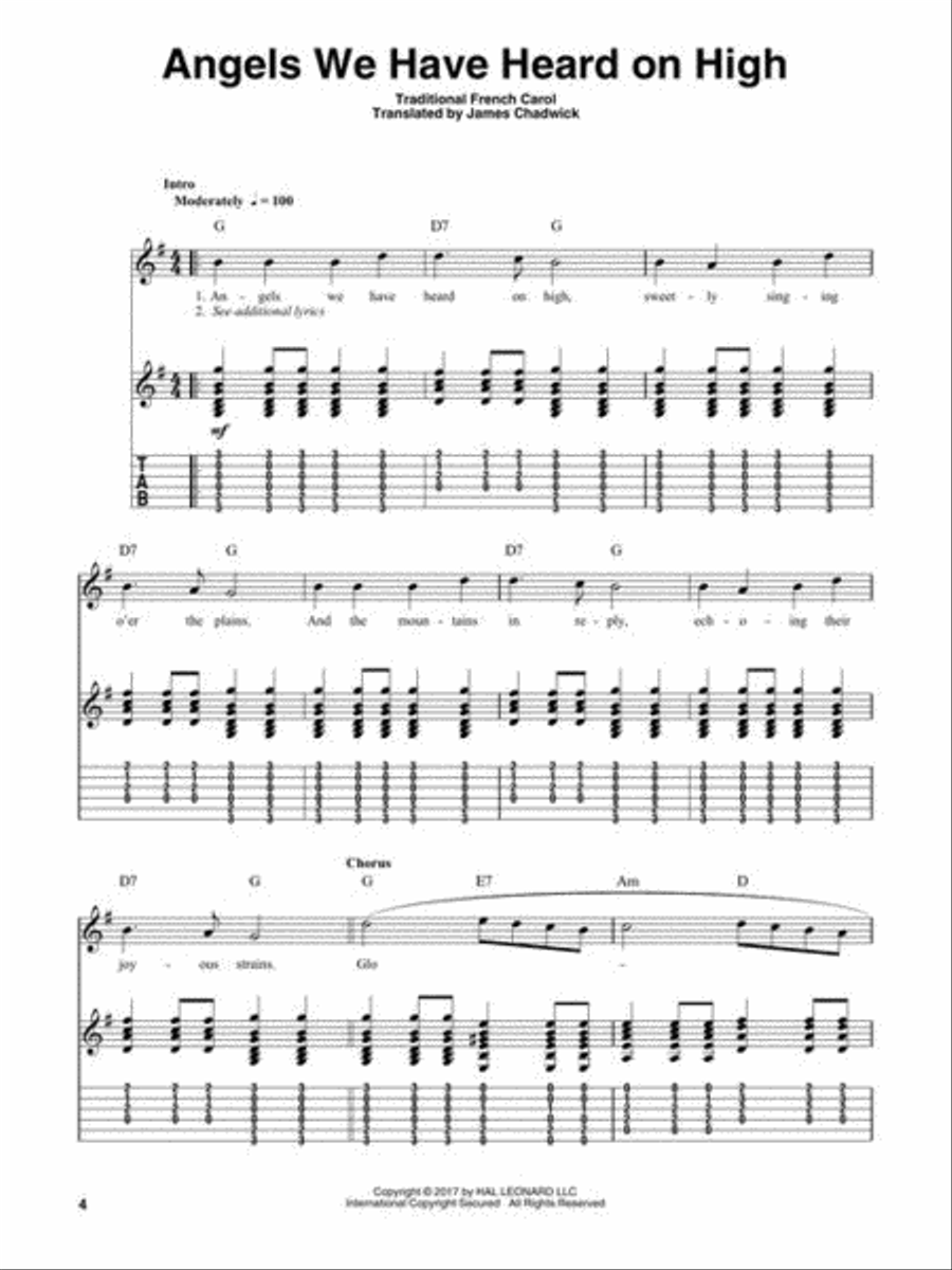 Christmas Classics Guitar Tablature scores gallery preview page 4