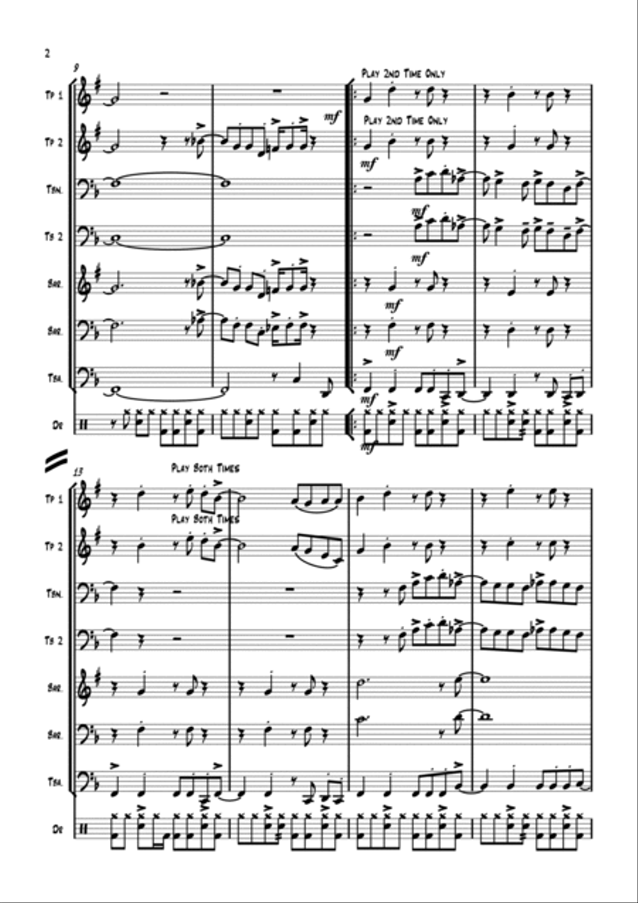 Rome Wasn't Built In A Day Euphonium scores gallery preview page 3