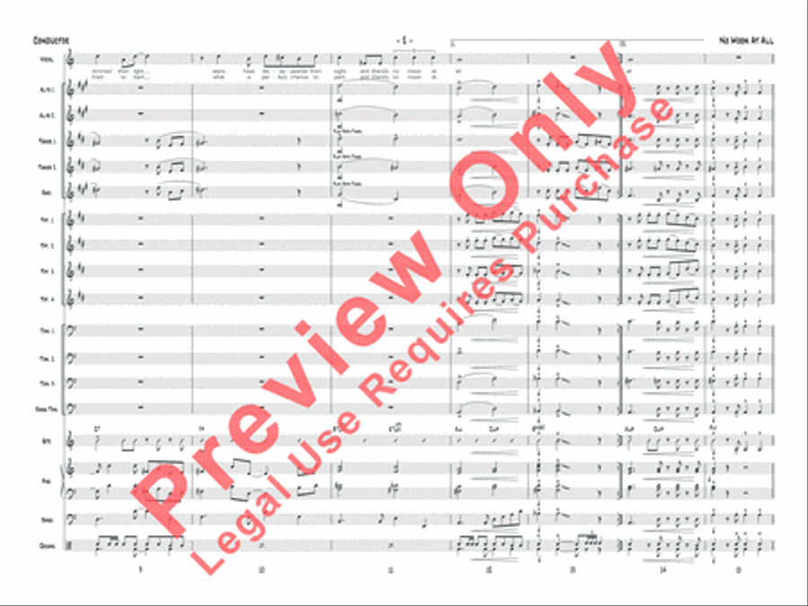 No Moon at All Jazz Ensemble scores gallery preview page 18