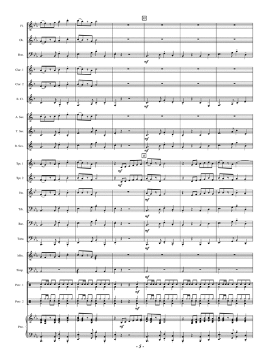 Danza Espanol Concert Band scores gallery preview page 4