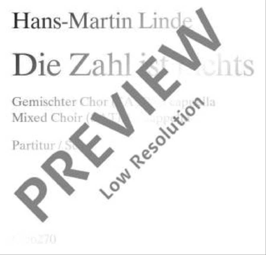 Die Zahl ist nichts Die Zahl ist nichts Mixed Choir scores gallery preview page 2