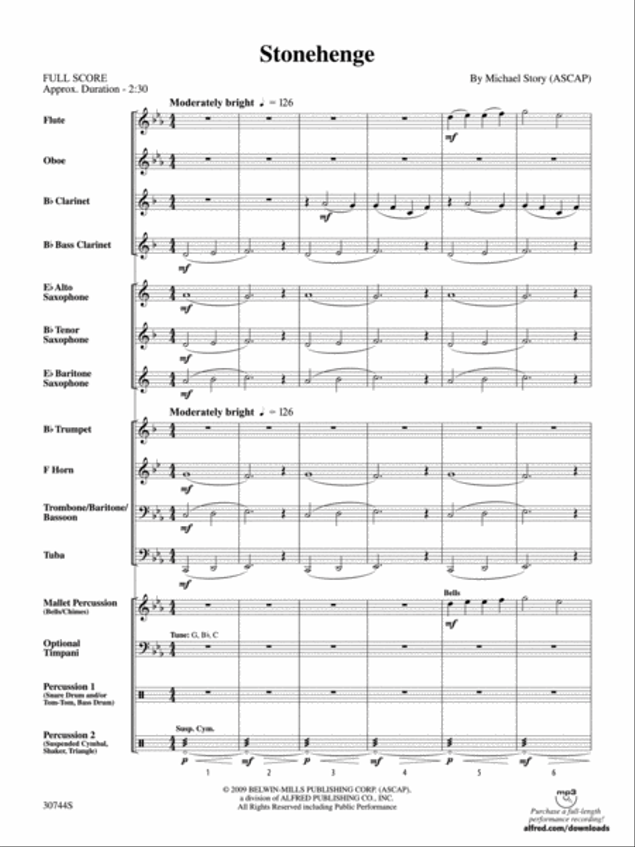 Stonehenge Stonehenge Concert Band scores gallery preview page 2