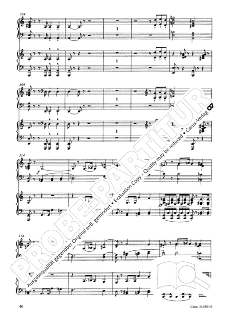 Petite Messe solennelle 4-Part scores gallery preview page 41