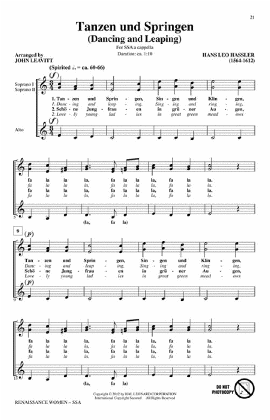 Renaissance Women Renaissance Women SSA scores gallery preview page 6