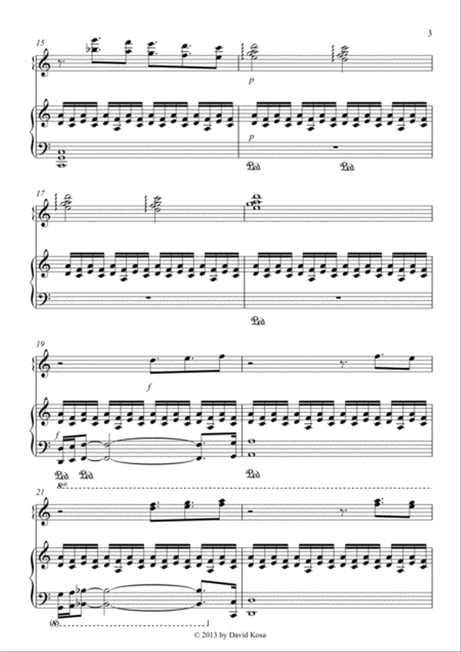 Power of Will Piano Solo scores gallery preview page 3