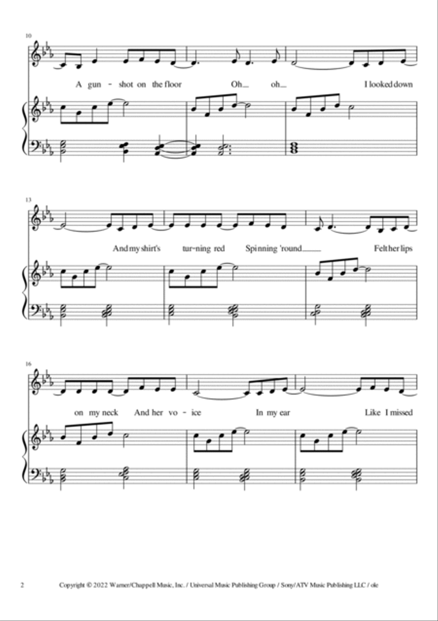 Straight Through My Heart Piano scores gallery preview page 2