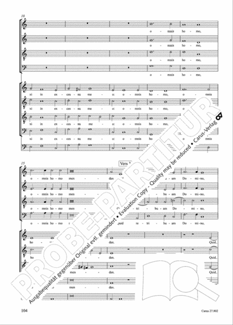 Salmi I (Selva morale e spirituale) Collection / Songbook scores gallery preview page 129