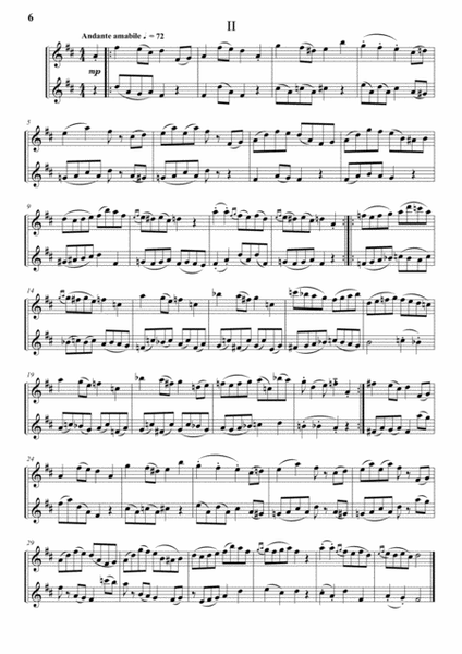 Three Page Sonata No. 2 (for 2 Flutes)
