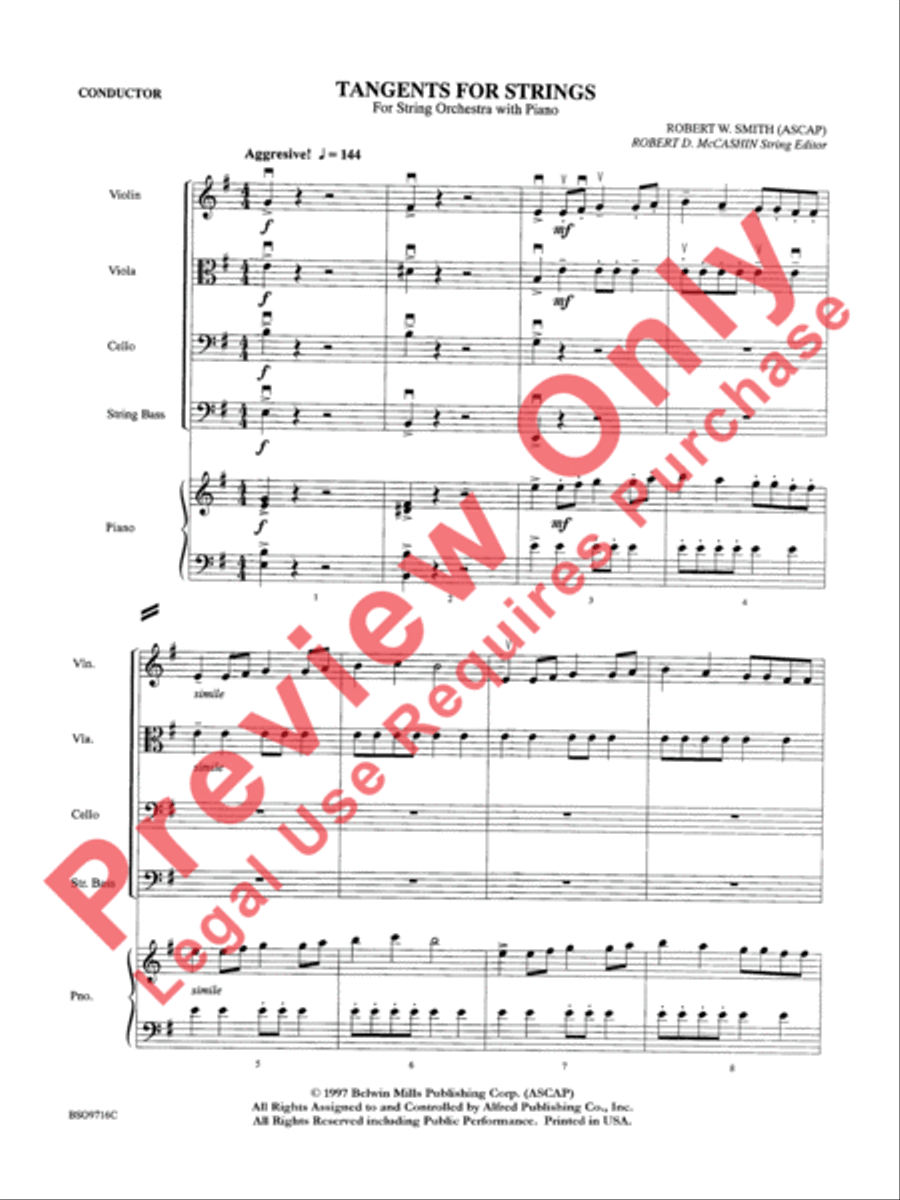 Tangents for Strings String Orchestra scores gallery preview page 4