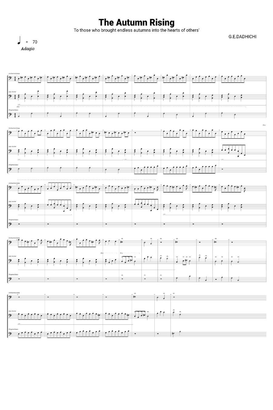 The Autumn Rising The Autumn Rising Acoustic Guitar scores gallery preview page 1