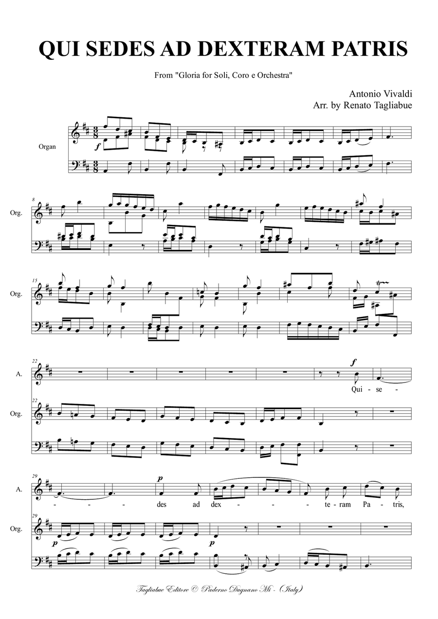QUI SEDES AD DEXTERAM PATRIS - From 