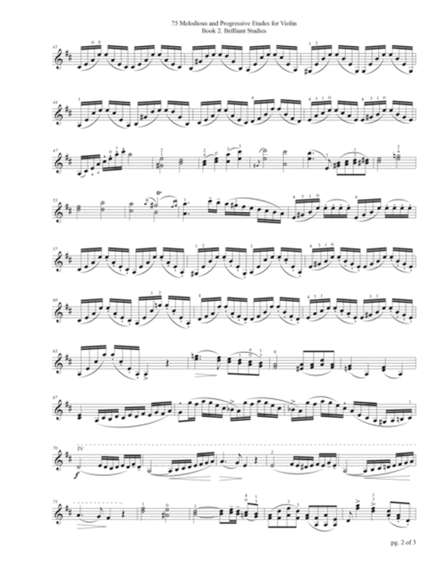 Mazas 75 Melodious & Progressive Etudes for Violin Book 2, No. 37