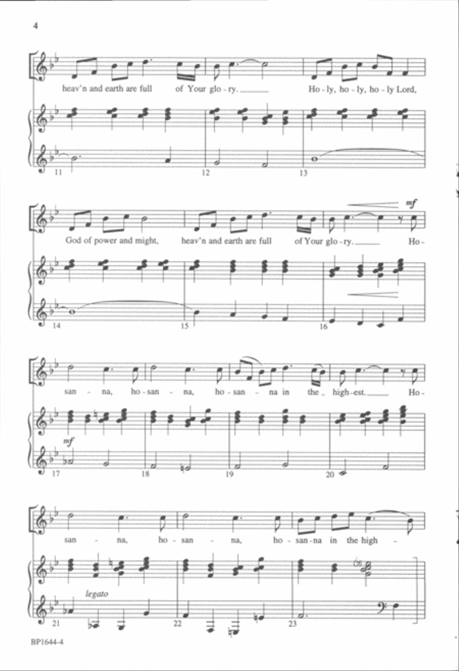 Hosanna in the Highest Hosanna in the Highest 4-Part scores gallery preview page 3
