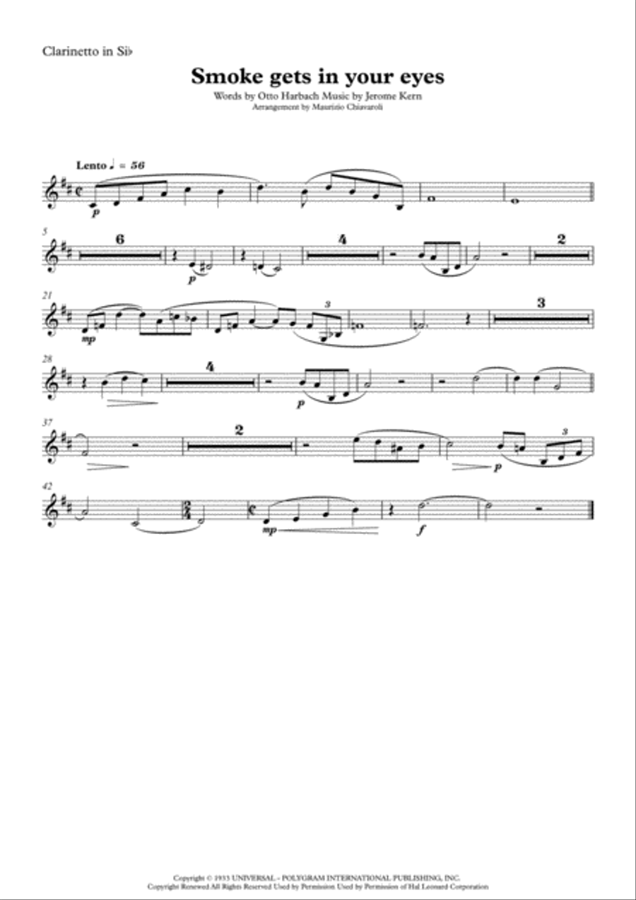 Smoke Gets In Your Eyes Smoke Gets In Your Eyes Woodwind Quartet scores gallery preview page 6