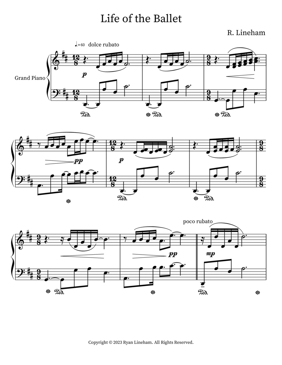Life of the Ballet Life of the Ballet Piano Solo scores gallery preview page 1