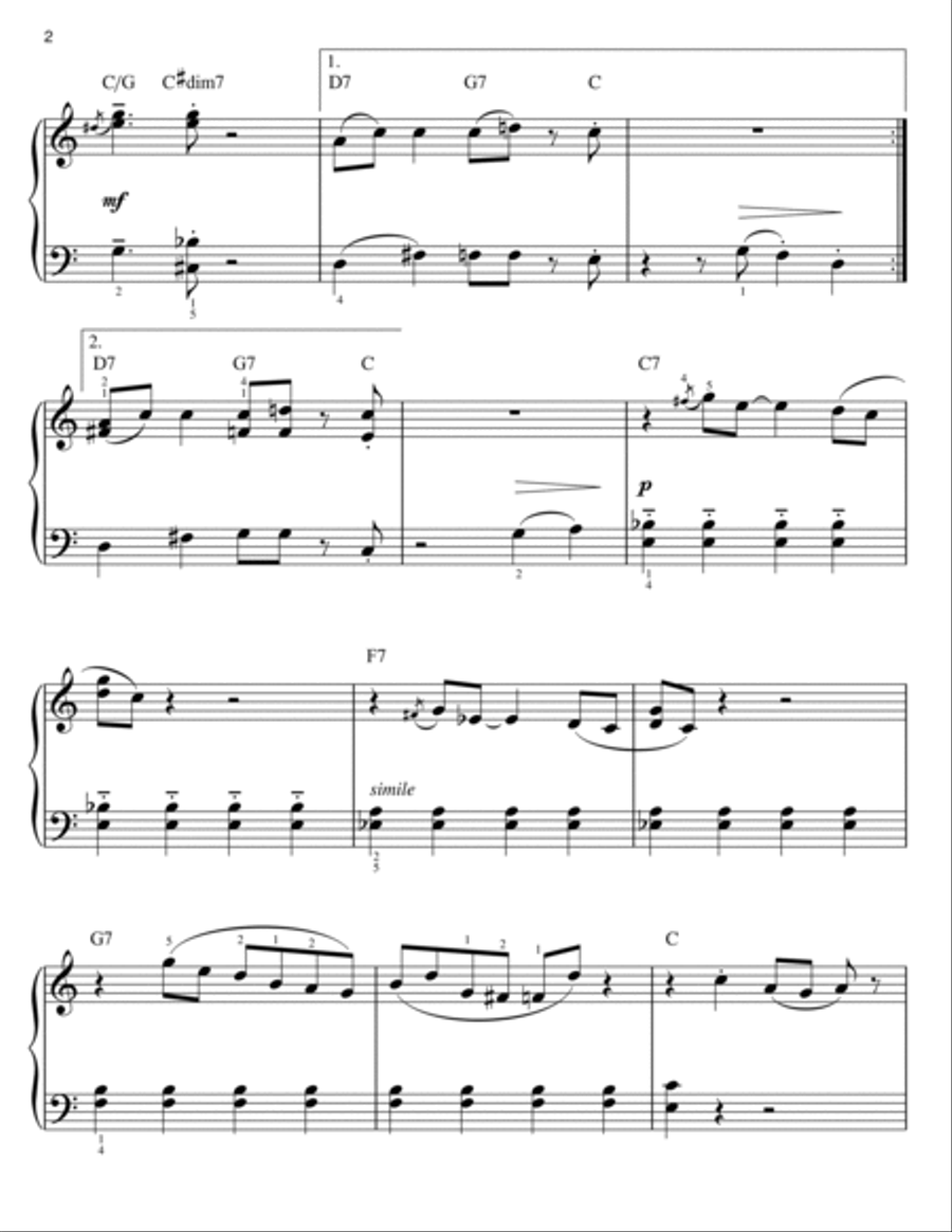 Charlie Brown Theme (arr. Phillip Keveren) Easy Piano scores gallery preview page 2