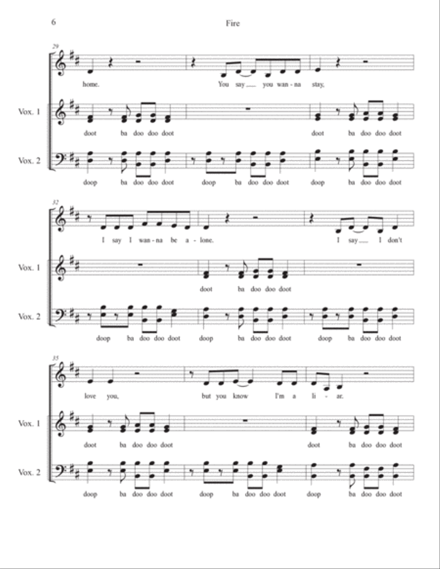 Fire 4-Part scores gallery preview page 6