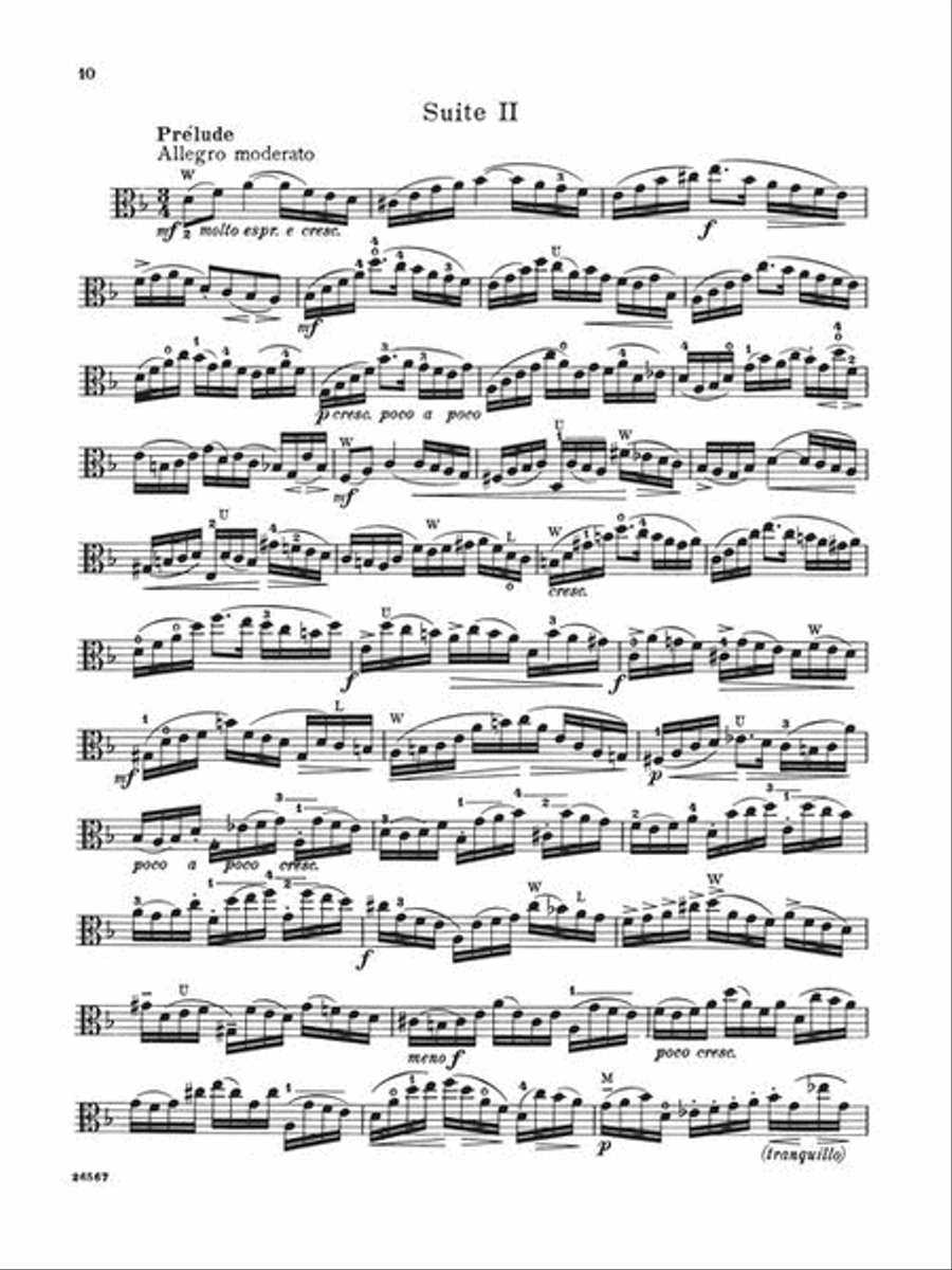 6 Suites Viola Solo scores gallery preview page 5