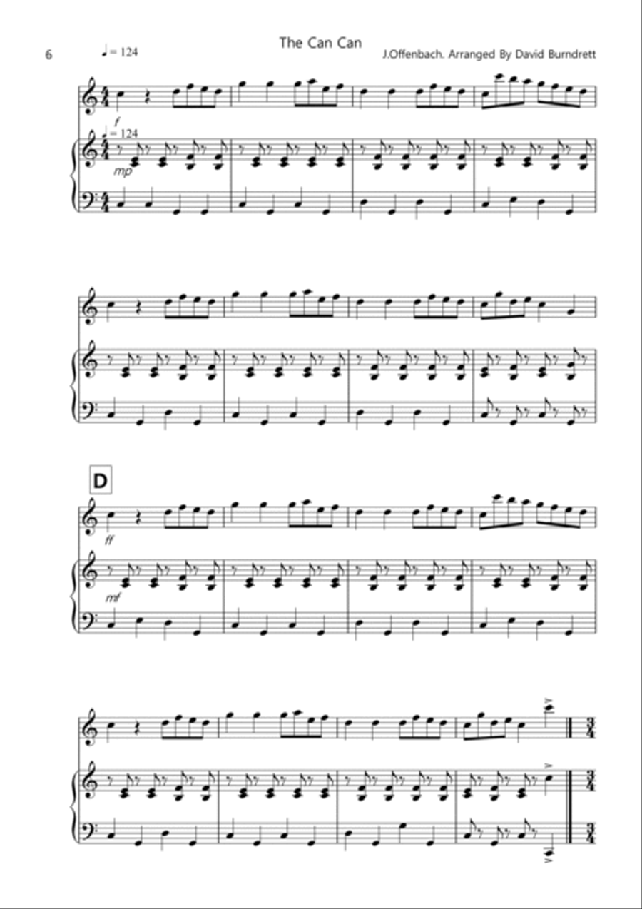 8 Pieces for Flute And Piano Woodwind Duet scores gallery preview page 6