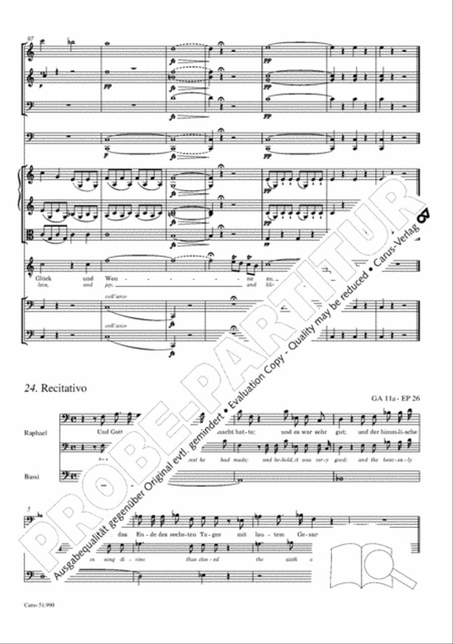 The Creation (Die Schopfung) 4-Part scores gallery preview page 215