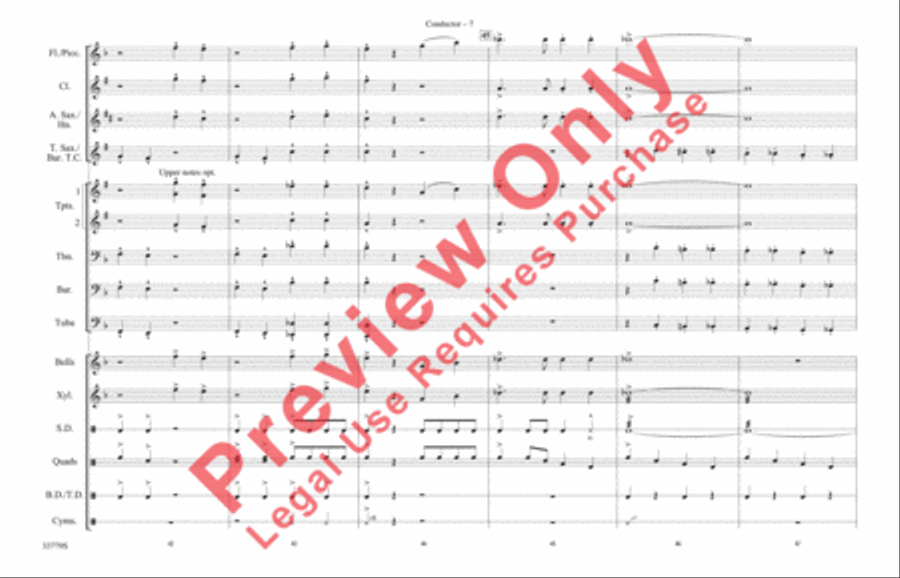 Stars and Stripes Forever Marching Band scores gallery preview page 8
