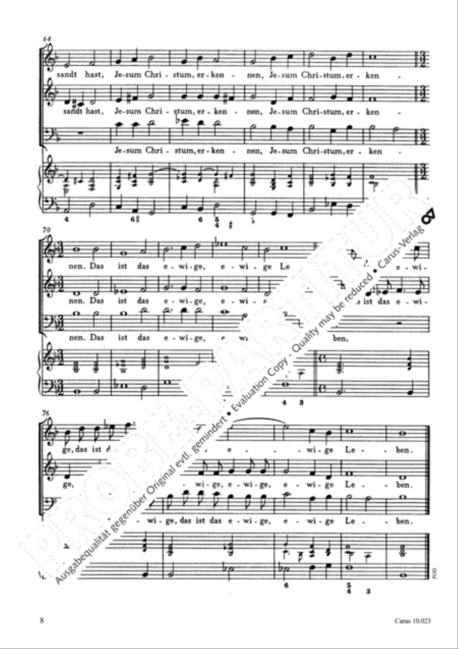 Das ist das ewige Leben 3-Part scores gallery preview page 9