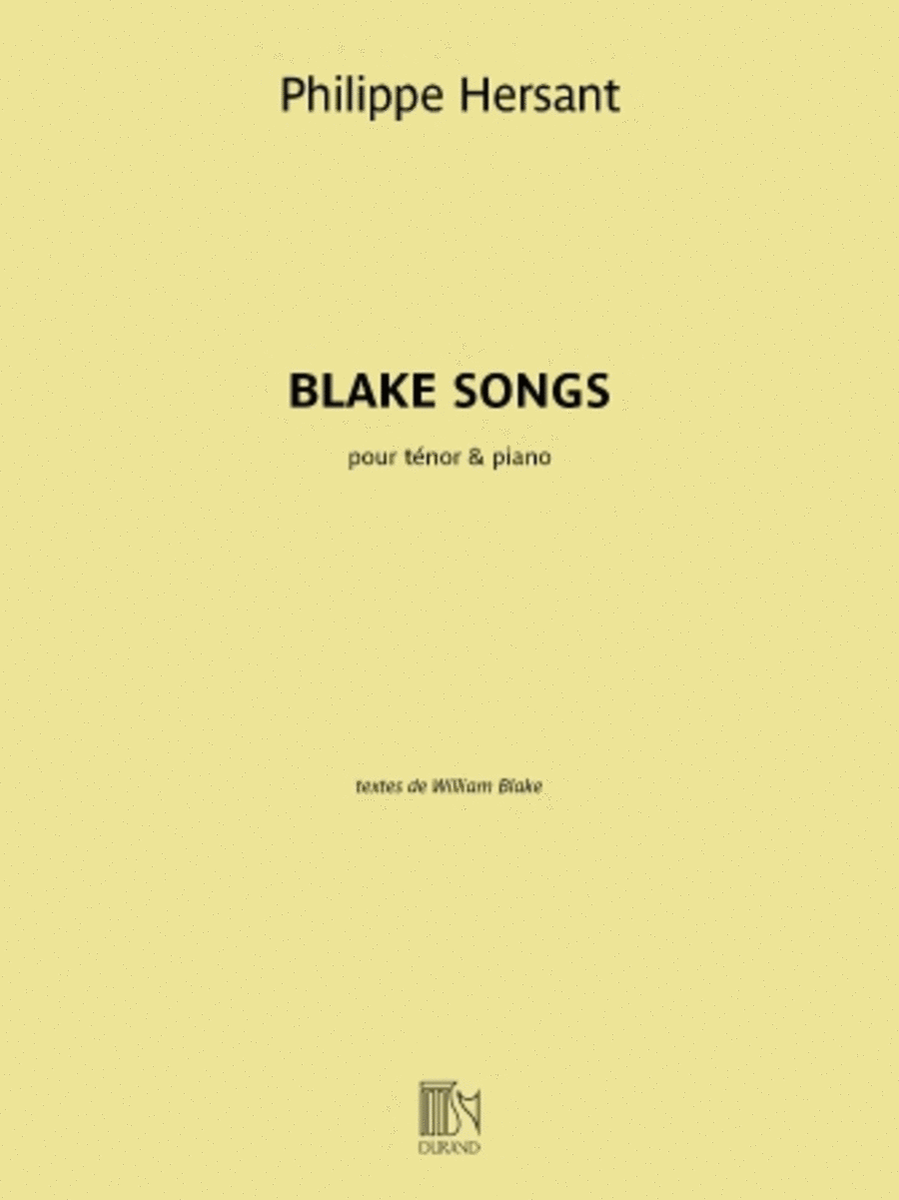 Blake Songs