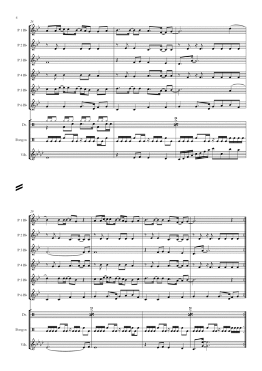 Englishman In New York Concert Band scores gallery preview page 4