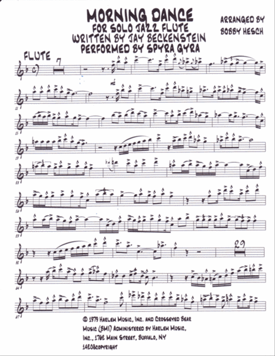 Morning Dance Flute Solo scores gallery preview page 2