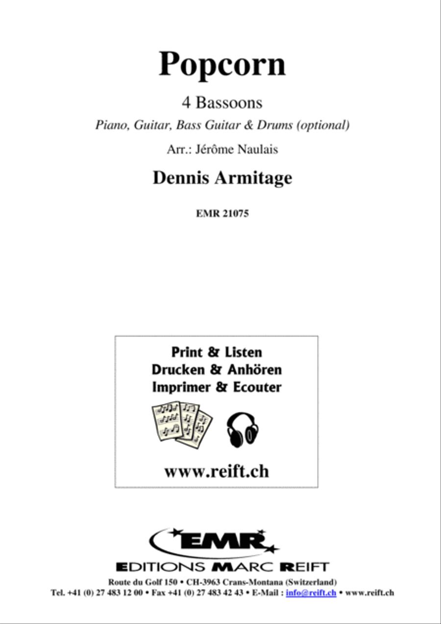 Popcorn Bassoon Quartet scores gallery preview page 2