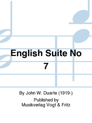 English Suite No 7