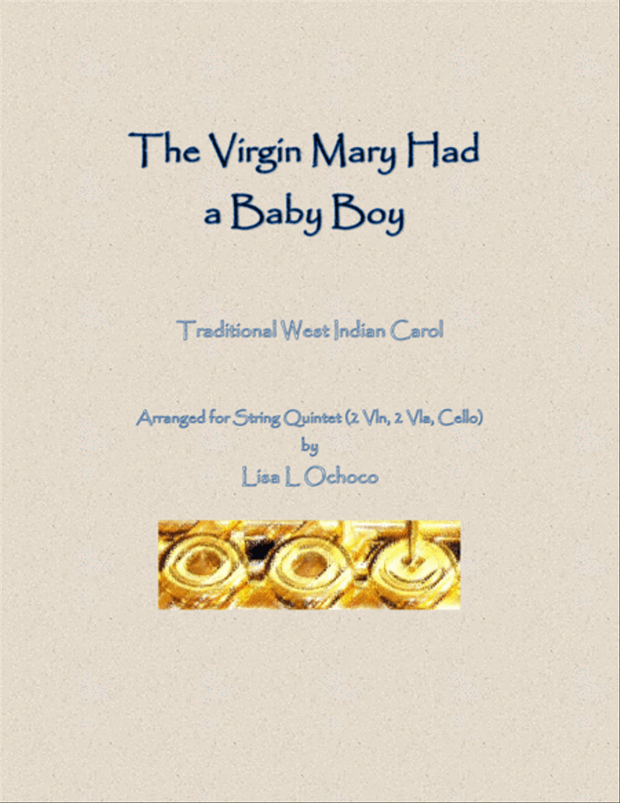 The Virgin Mary Had a Baby Boy for String Quintet String Quintet scores gallery preview page 1