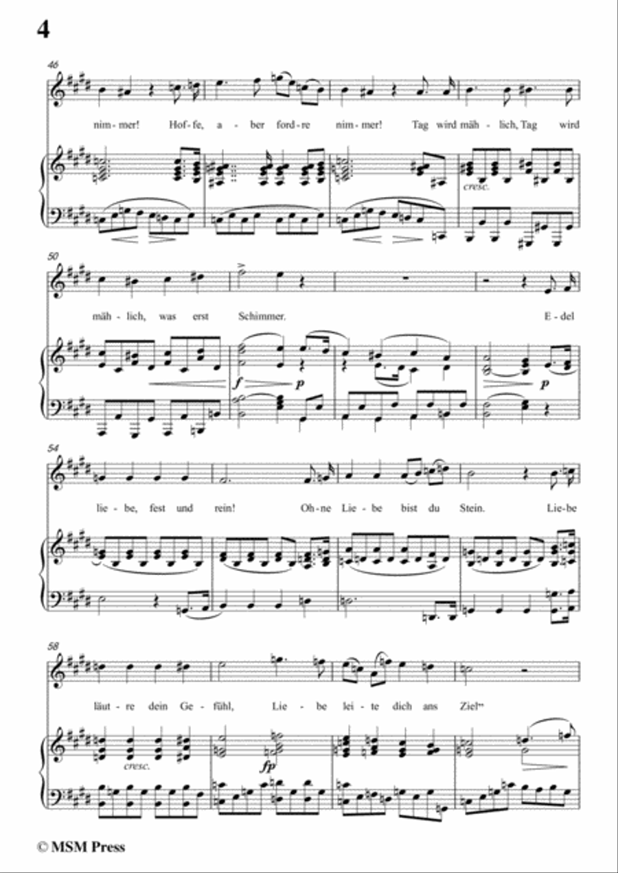 Schubert-Glaube,Hoffnung und Liebe,Op.97,in E Major,for Voice&Piano Voice scores gallery preview page 6