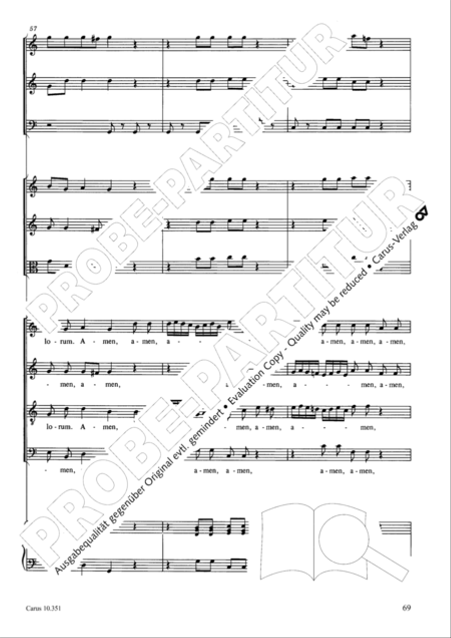 Magnificat Magnificat 4-Part scores gallery preview page 70
