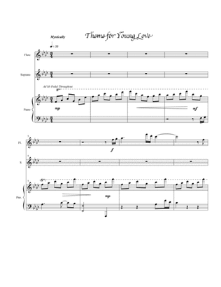 Theme for Young Love for Soprano, Flute, Piano