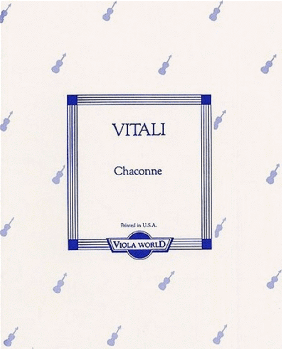 Vitali - Chaconne Viola/Piano Piano Accompaniment scores gallery preview page 1