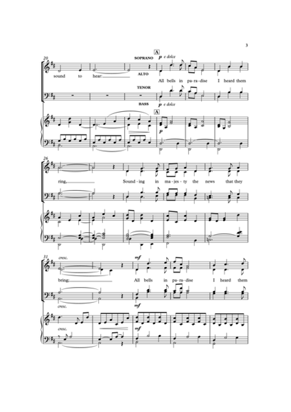 All bells in paradise by John Rutter Choir - Sheet Music