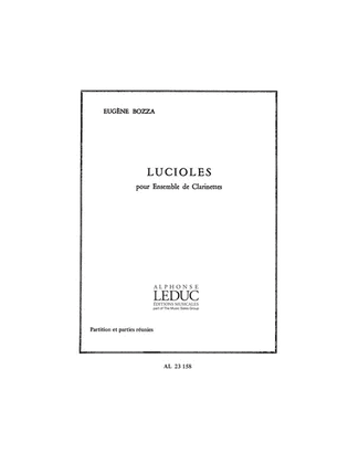 Book cover for Lucioles (clarinet Ensemble)