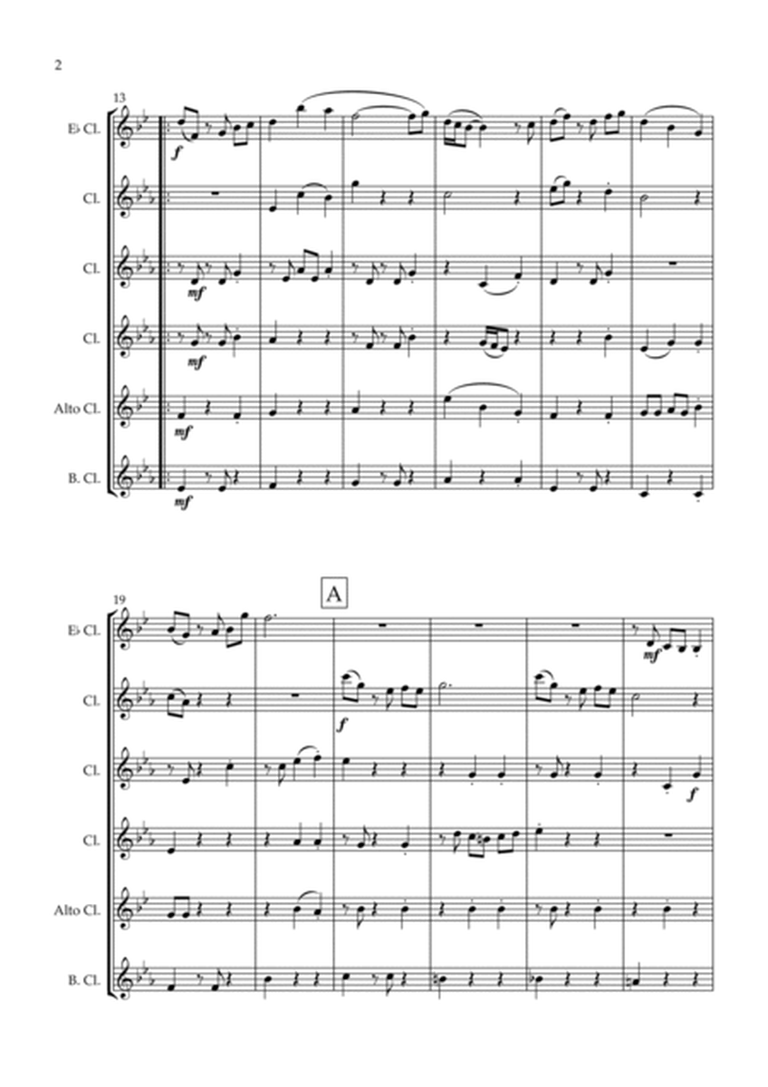 "Weekend in Paris" Original Jazz Waltz for Clarinet Choir image number null
